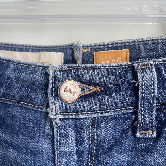 Pilcro and the Letterpress Anthropologie Blue Denim Shorts - Picture 5 of 7